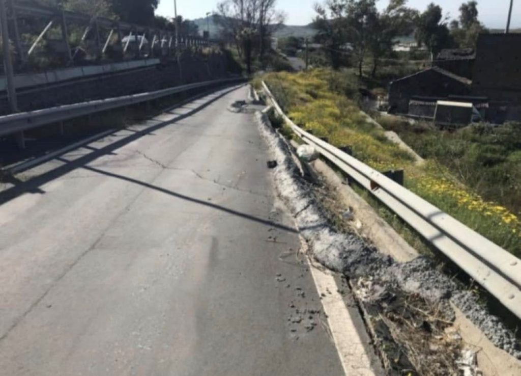 lavori statale 121 Paternò Catania