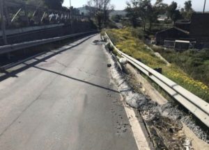 lavori statale 121 Paternò Catania