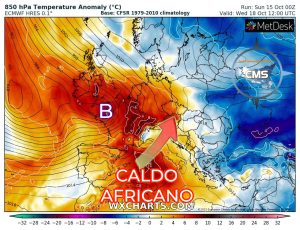 caldo Sicilia anticiclone africano
