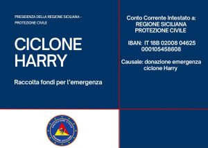 raccolta fondi ciclone Harry