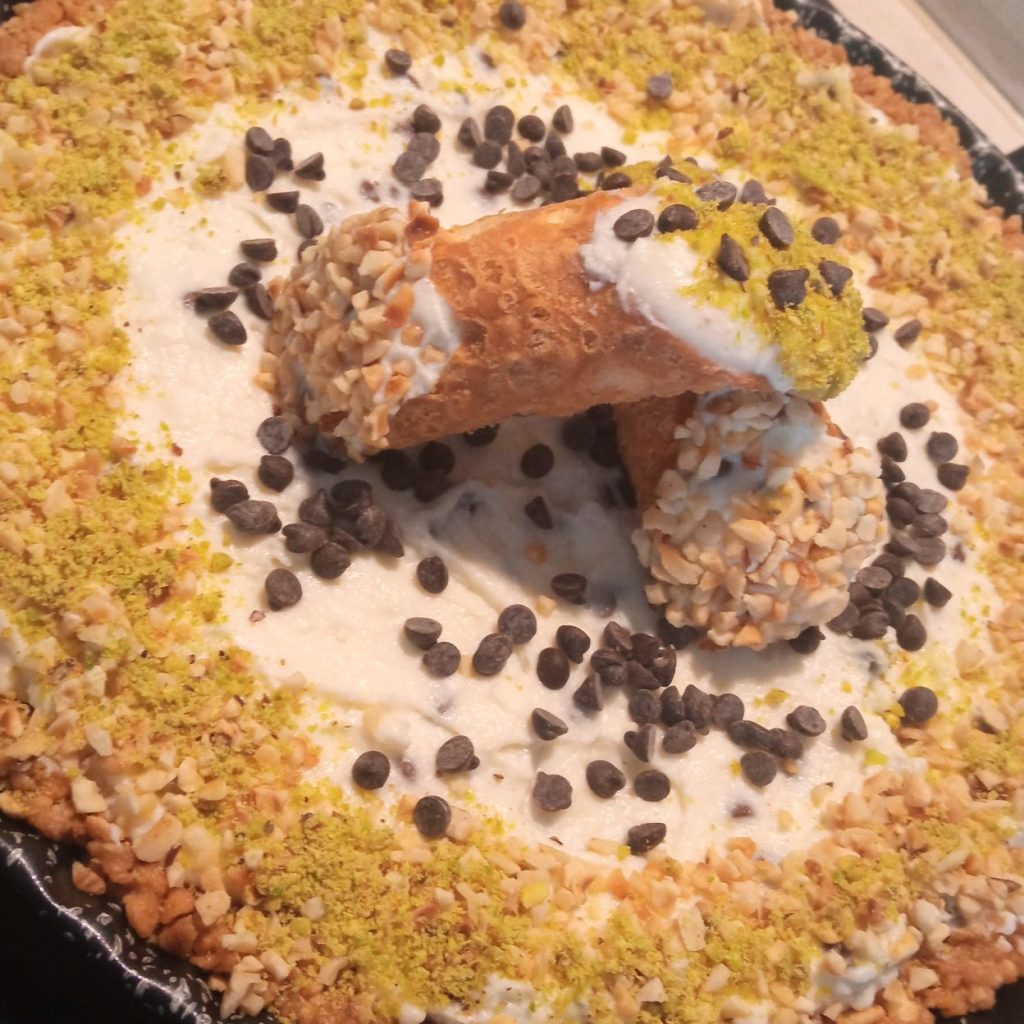 Crostata fredda al cannolo siciliano