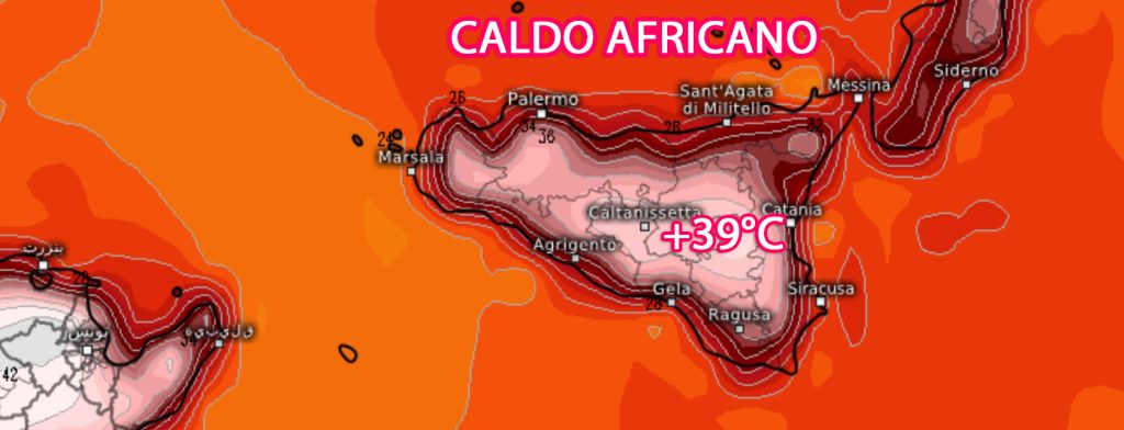 ondata di caldo Sicilia