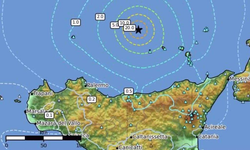 Terremoto Sicilia 23 ottobre 2026